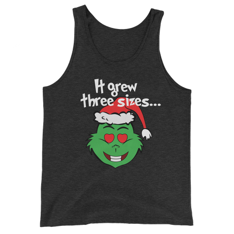 It Grew Three Sizes (Tank Top)-Christmas Tanks-Swish Embassy