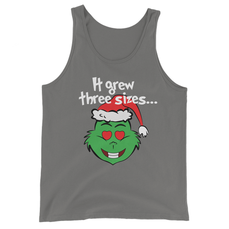 It Grew Three Sizes (Tank Top)-Christmas Tanks-Swish Embassy