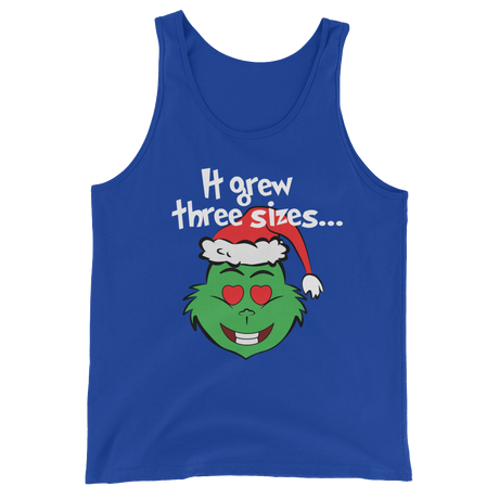 It Grew Three Sizes (Tank Top)-Christmas Tanks-Swish Embassy