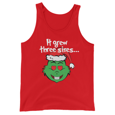 It Grew Three Sizes (Tank Top)-Christmas Tanks-Swish Embassy