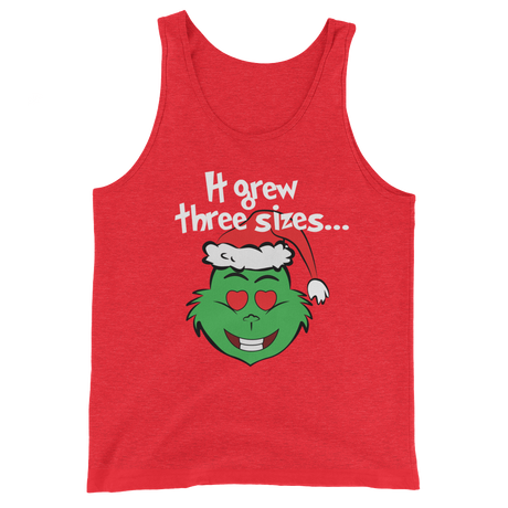 It Grew Three Sizes (Tank Top)-Christmas Tanks-Swish Embassy