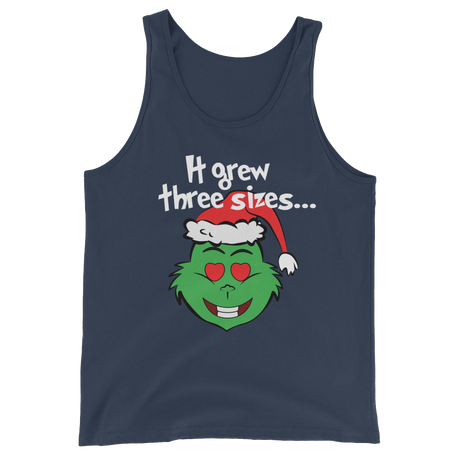 It Grew Three Sizes (Tank Top)-Christmas Tanks-Swish Embassy