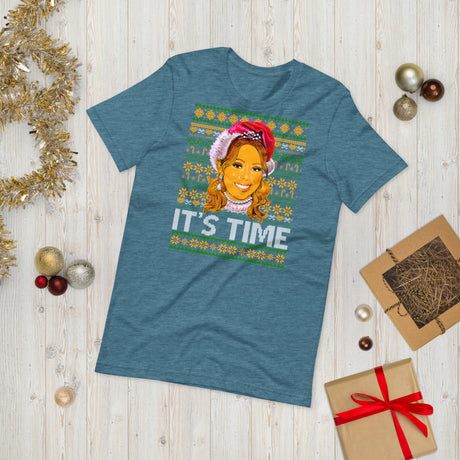 It's Time (Ugly Christmas)-T-Shirts-Swish Embassy
