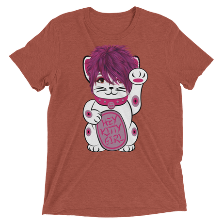 Kitty Girl (Triblend)-Triblend T-Shirt-Swish Embassy