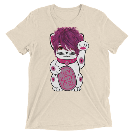 Kitty Girl (Triblend)-Triblend T-Shirt-Swish Embassy