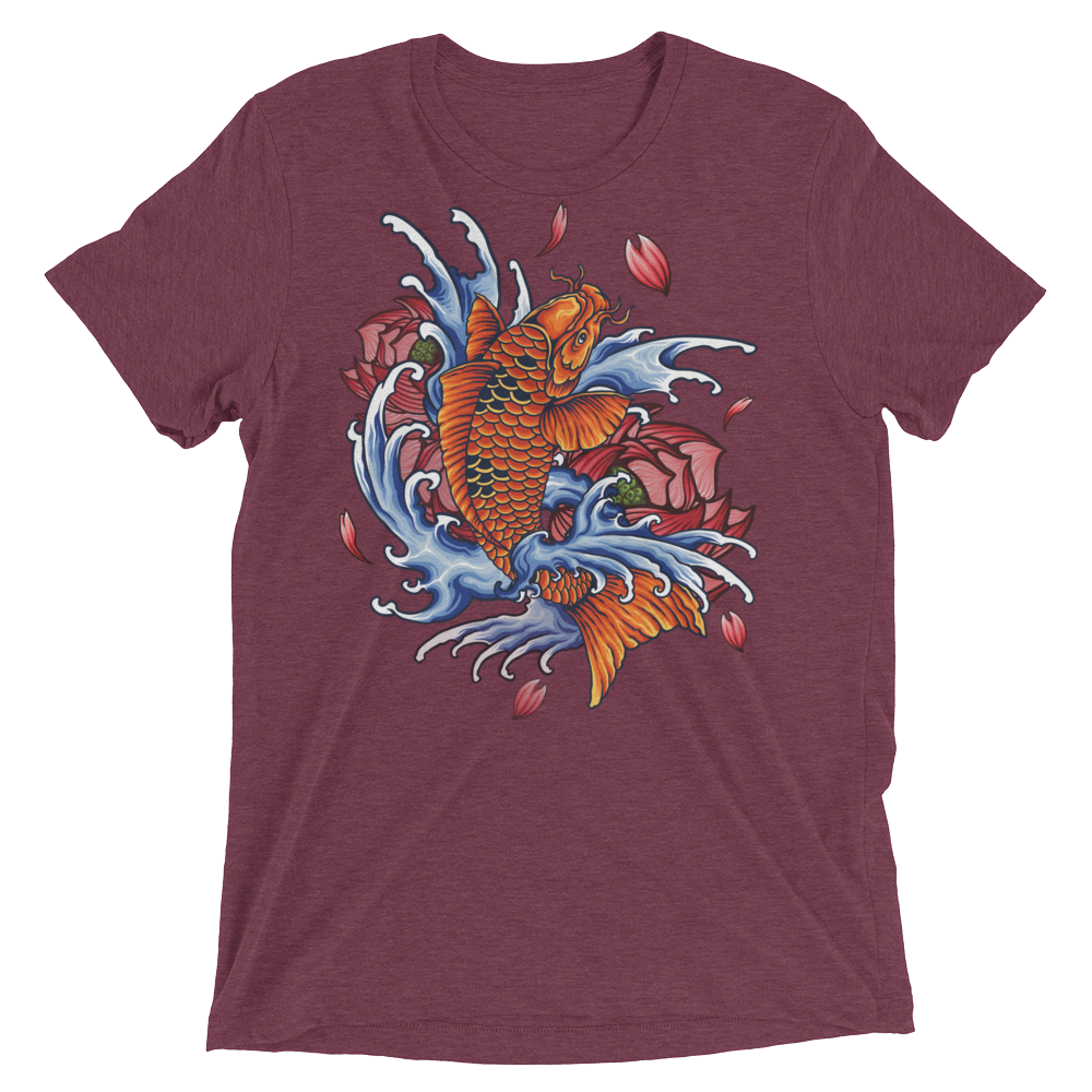 Koi (Triblend)-Triblend T-Shirt-Swish Embassy