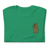 Leather Cleaner Bear (Embroidered)-T-Shirts-Swish Embassy