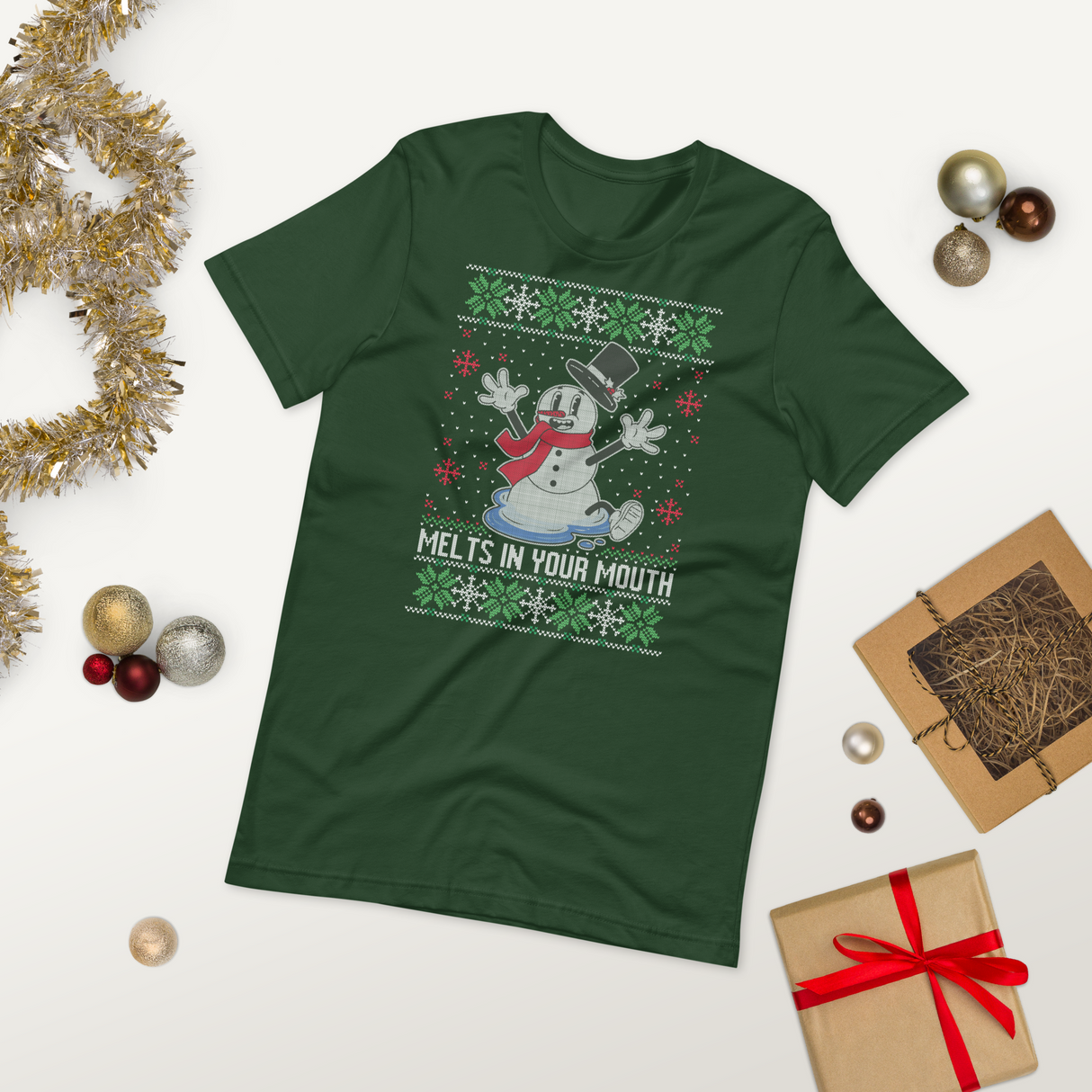 Melts In Your Mouth (Ugly Christmas)-Christmas T-Shirts-Swish Embassy