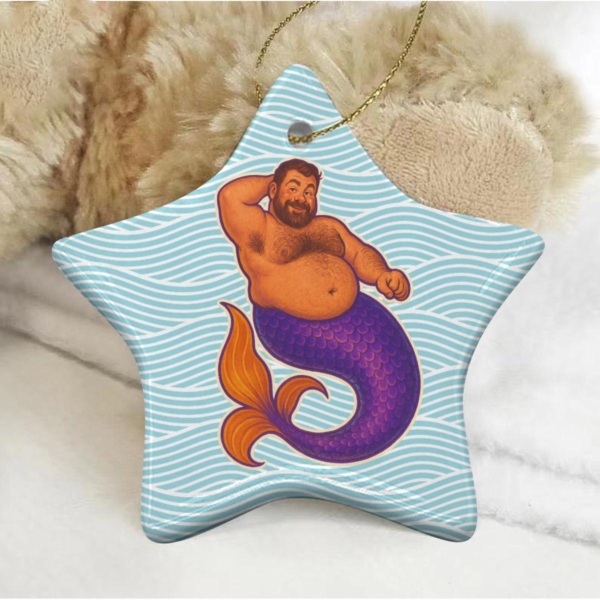 Mer-Grrr (Ceramic Holiday Keepsake)-Ceramic Holiday Keepsake-Swish Embassy
