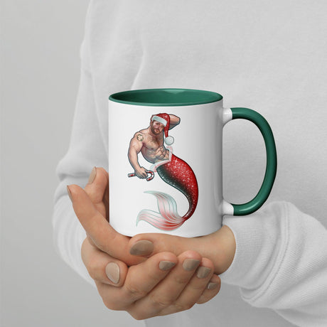 Merman Christmas (Christmas Mugs)-Christmas Mugs-Swish Embassy