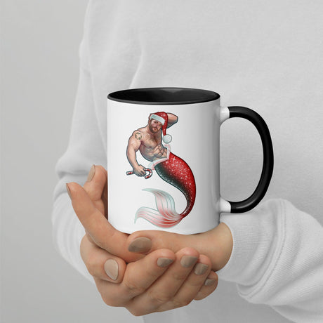 Merman Christmas (Christmas Mugs)-Christmas Mugs-Swish Embassy