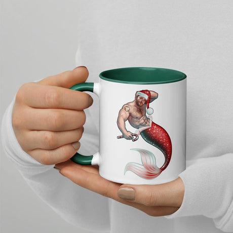 Merman Christmas (Christmas Mugs)-Christmas Mugs-Swish Embassy