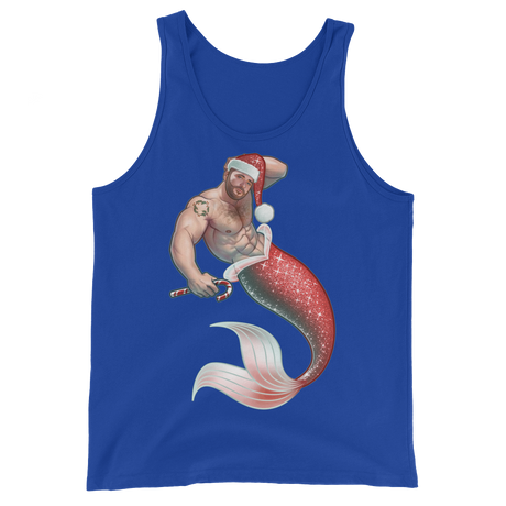 Merman Christmas (Tank Top)-Christmas Tanks-Swish Embassy