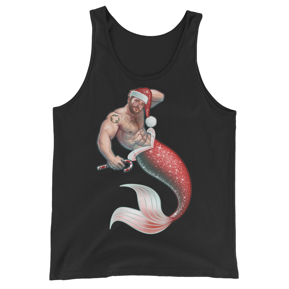 Merman Christmas (Tank Top)-Tank Top-Swish Embassy