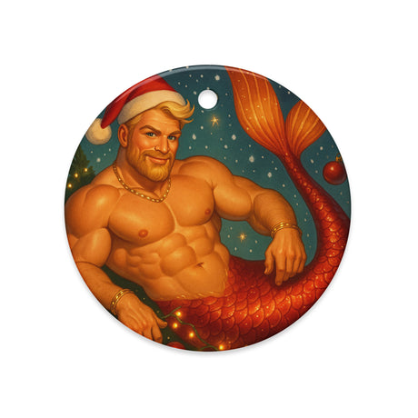 Merman Snowglobe (Ceramic ornament)-Swish Embassy