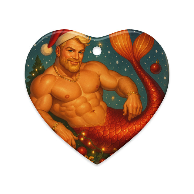 Merman Snowglobe (Ceramic ornament)-Swish Embassy
