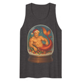 Merman in a Snow Globe (Tank top)-Christmas Tank Tops-Swish Embassy