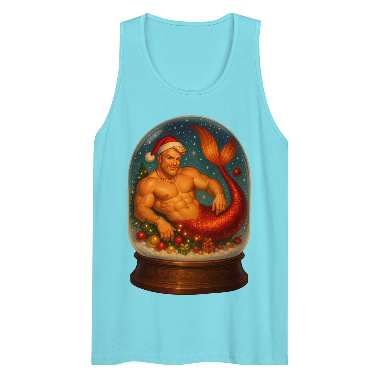 Merman in a Snow Globe (Tank top)-Tank Top-Swish Embassy