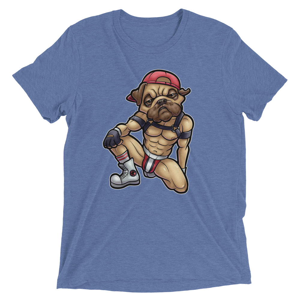 Nasty Pug (Triblend)-Triblend T-Shirt-Swish Embassy