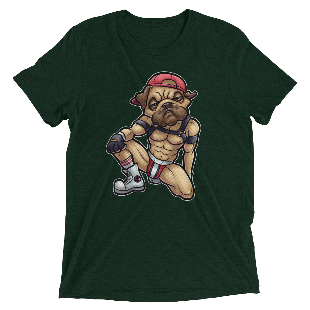 Nasty Pug (Triblend)-Triblend T-Shirt-Swish Embassy