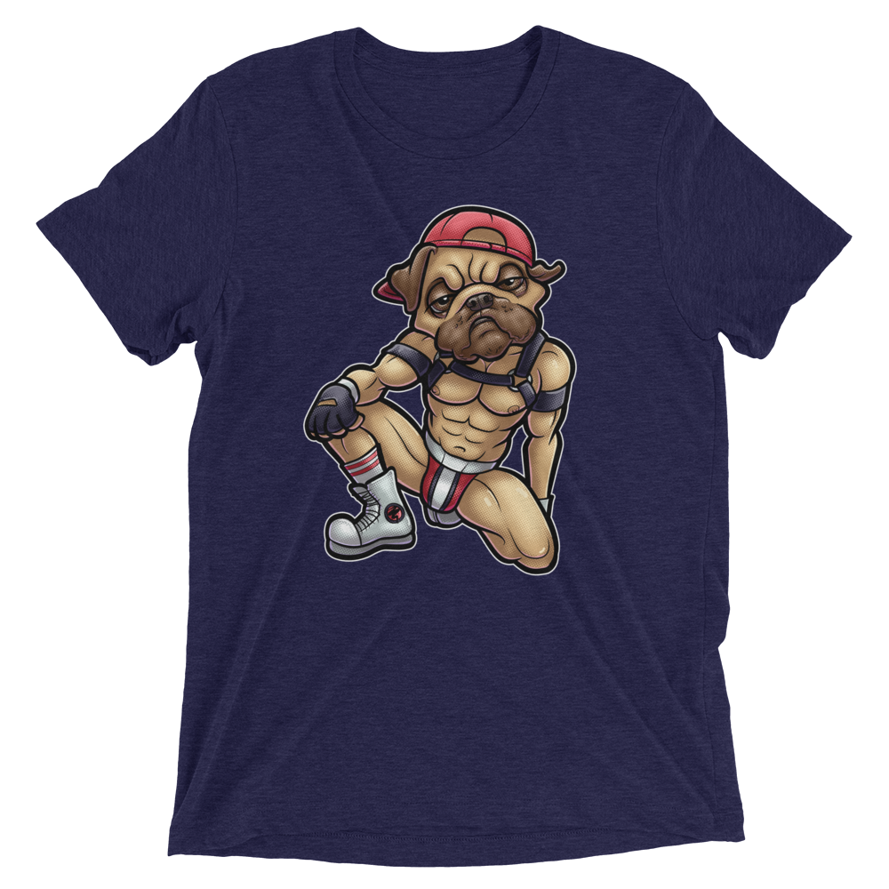 Nasty Pug (Triblend)-Triblend T-Shirt-Swish Embassy