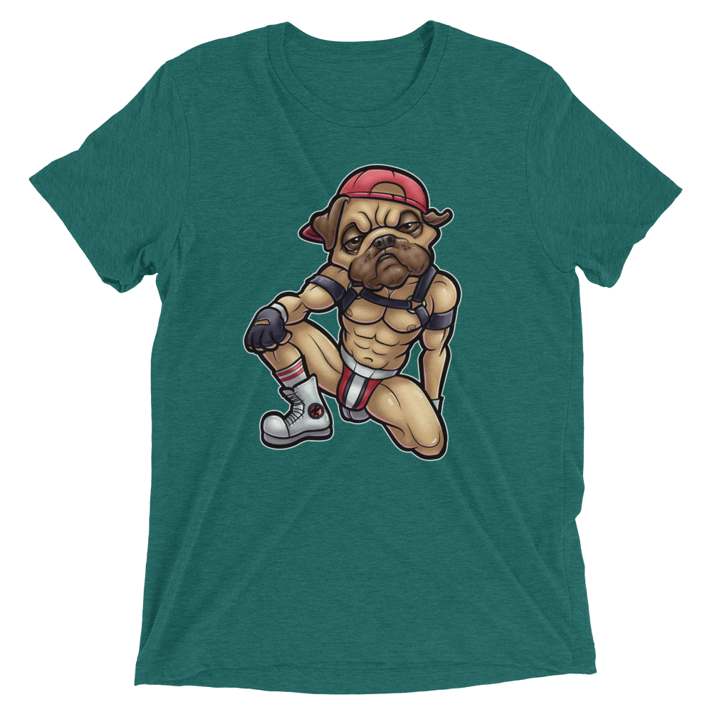 Nasty Pug (Triblend)-Triblend T-Shirt-Swish Embassy