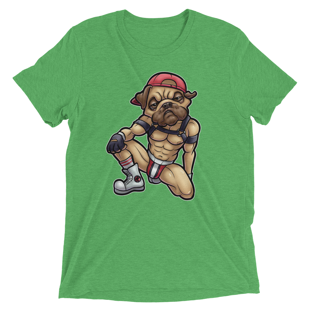 Nasty Pug (Triblend)-Triblend T-Shirt-Swish Embassy