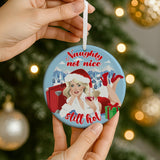 Naughty Not Nice (Ceramic Holiday Keepsake)-Ceramic Holiday Keepsake-Swish Embassy