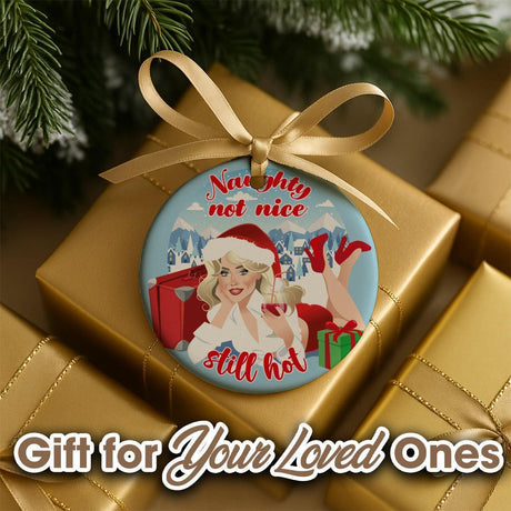 Naughty Not Nice (Ceramic Holiday Keepsake)-Ceramic Holiday Keepsake-Swish Embassy