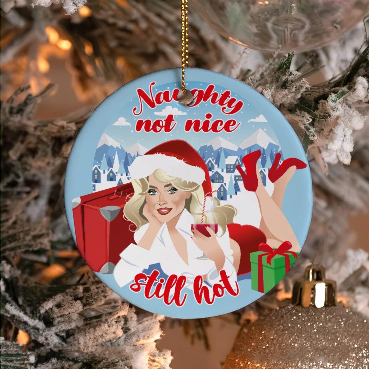 Naughty Not Nice (Ceramic Holiday Keepsake)-Ceramic Holiday Keepsake-Swish Embassy