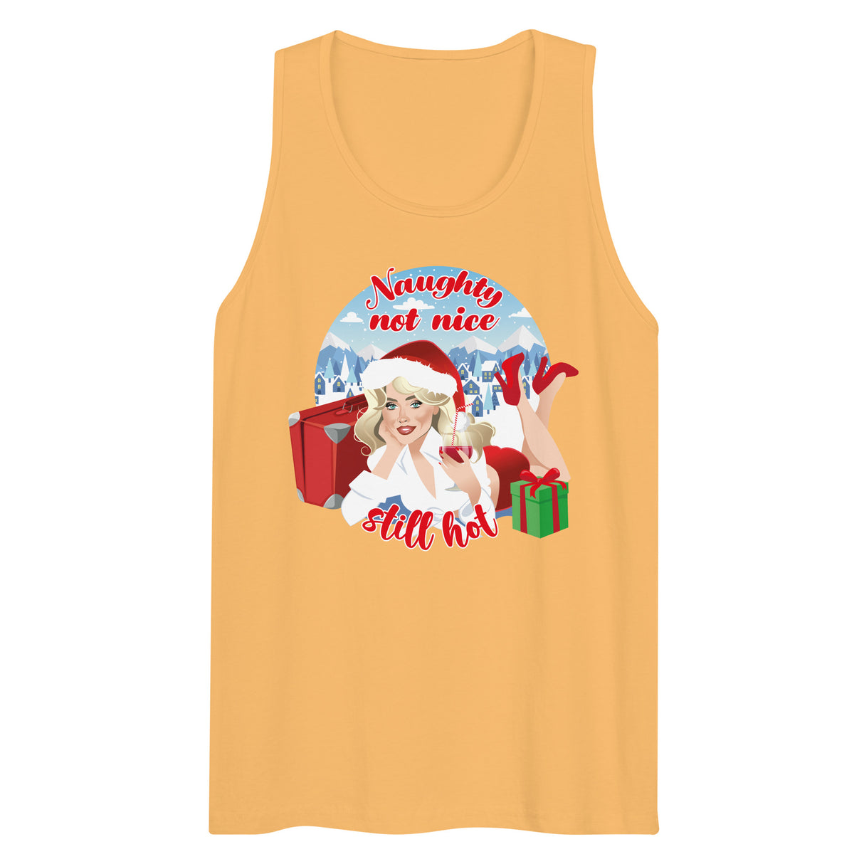 Naughty Not Nice (Tank top)-Christmas Tank Tops-Swish Embassy