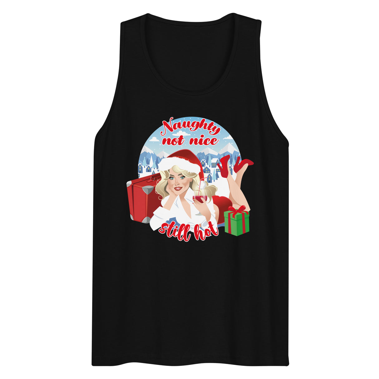 Naughty Not Nice (Tank top)-Tank Top-Swish Embassy