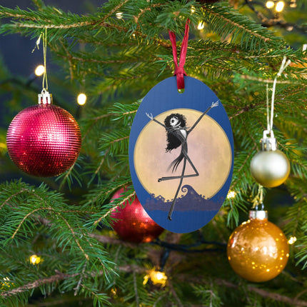NighCher Before Christmas (Ornament/Fridge Magnet)-Wood Ornament-Swish Embassy