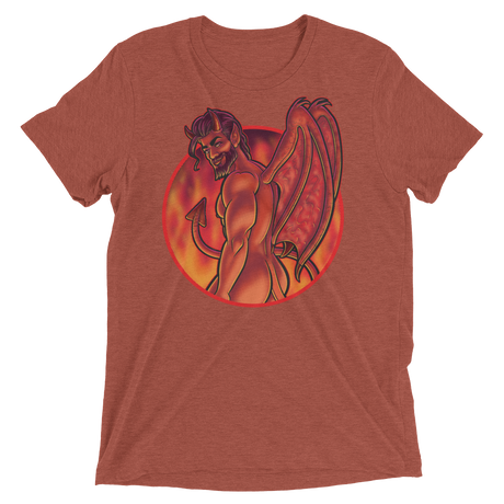 Not Today Satan (Triblend)-Triblend T-Shirt-Swish Embassy