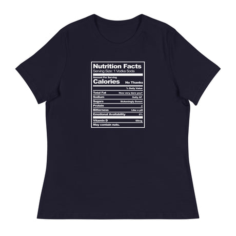 Nutritional Facts (Women's Relaxed T-Shirt)-Women's T-Shirts-Swish Embassy