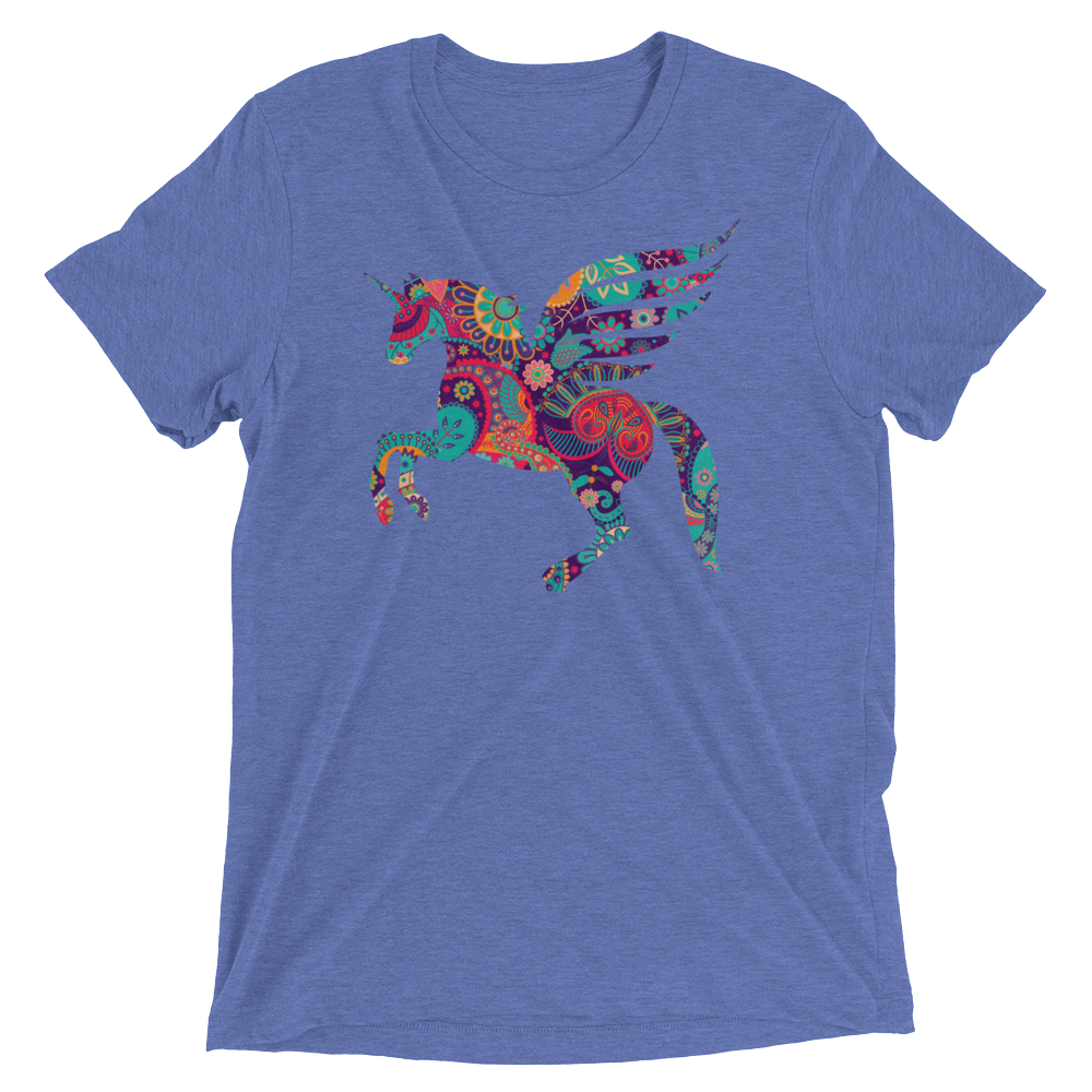 Paisley Pegacorn (Triblend)-Triblend T-Shirt-Swish Embassy