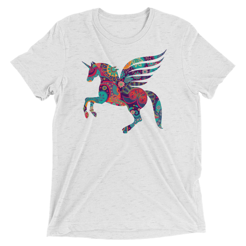 Paisley Pegacorn (Triblend)-Triblend T-Shirt-Swish Embassy