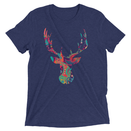 Paisley Stag (Triblend)-Triblend T-Shirt-Swish Embassy