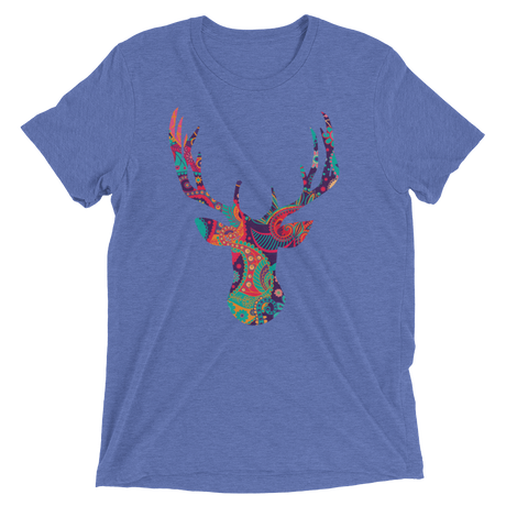 Paisley Stag (Triblend)-Triblend T-Shirt-Swish Embassy