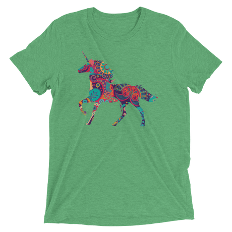 Paisley Unicorn (Triblend)-Triblend T-Shirt-Swish Embassy