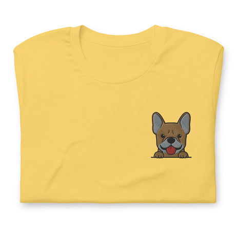 Pardon My Frenchie (Embroidered T-Shirt)-Embroidered T-Shirts-Swish Embassy