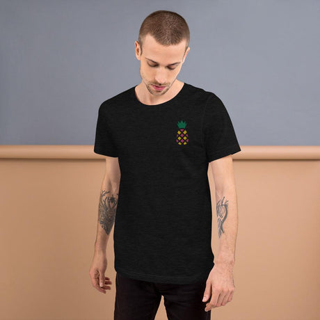 Pineapple (Embroidered)-Embroidered T-Shirts-Swish Embassy