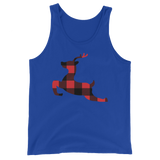 Plaid Reindeer (Tank Top)-Christmas Tanks-Swish Embassy