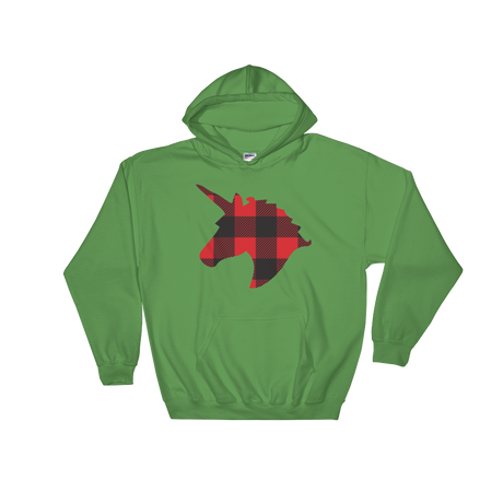 Plaid Unicorn (Hoodie)-Hoodie-Swish Embassy