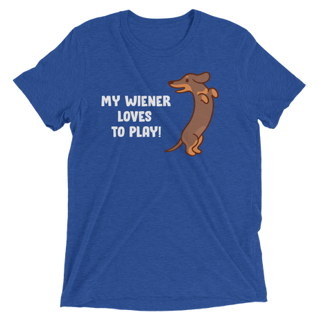 Playful Wiener (Triblend)-Triblend T-Shirt-Swish Embassy