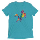 Polygon Unicorn (Triblend)-Triblend T-Shirt-Swish Embassy