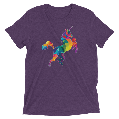 Polygon Unicorn (Triblend)-Triblend T-Shirt-Swish Embassy