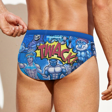 Pop Boys Blue (Swim Briefs)-Swim Briefs-Swish Embassy