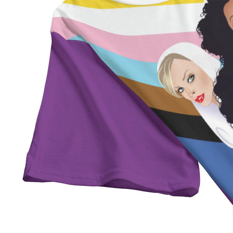 Pride Divas (Allover T-Shirt)-Allover T-Shirt-Swish Embassy