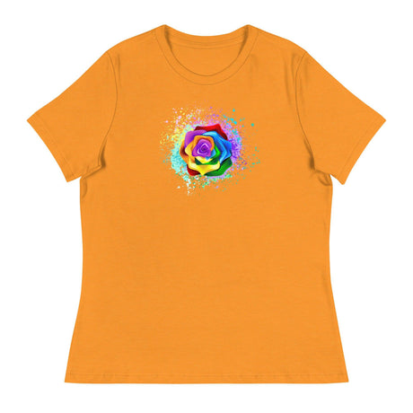 Pride Rose (Women's Relaxed T-Shirt)-Women's T-Shirts-Swish Embassy